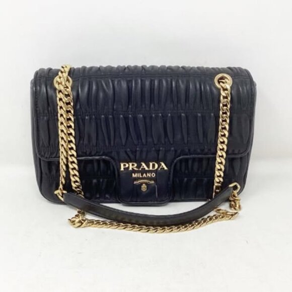 Prada #4TP7RA Nappa Gaufre Shoulder Bag - Picture 1 of 11